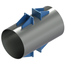 Опора неподвижная лобовая двухупорная усиленная Т6.05 219х6х120х432х228 мм Серия 4.903-10 Выпуск 4