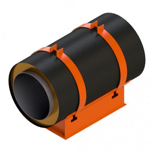 Опора скользящая хомутовая для труб в ППУ изоляции 313.ТС-008.011 720х900 мм Серия 313.ТС-008.000