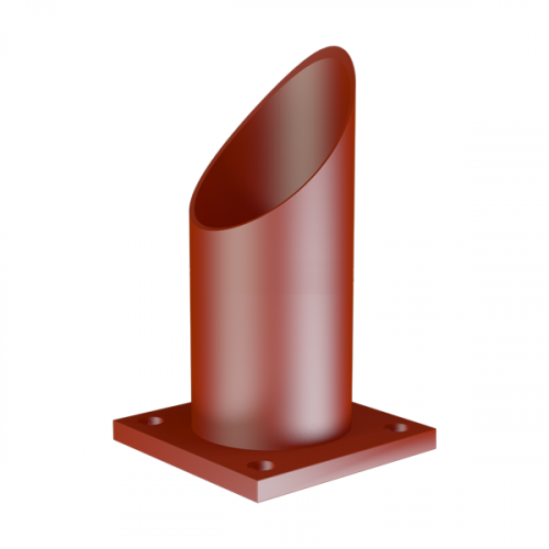 Опора неподвижная трубчатая для тепловых сетей исп. А1 Ст20 325х100 мм ОСТ 36-146-88 12,9 кг