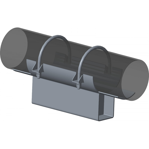 Опора неподвижная хомутовая с корпусом для тепловых сетей ТС-670.00.00 108х90х340х150 мм Серия 5.903-13 выпуск 7-95 7,6 кг