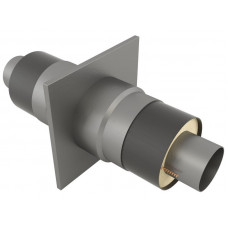 Опора неподвижная щитовая в оцинкованной ППУ изоляции для отопления 17Г1С 32х100х255х2000 мм ГОСТ 30732-2006 18,2 кг