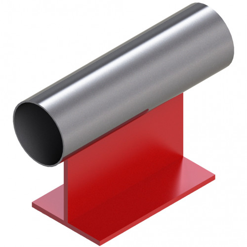 Опора неподвижная приварная тавровая для тепловых сетей исп. Б22 ВСт3 159х340х150 мм ОСТ 36-146-88 7 кг