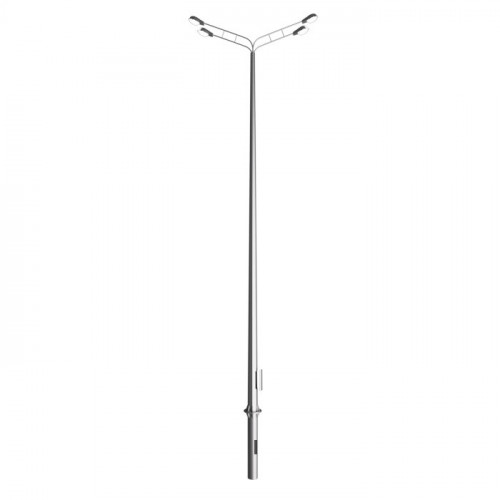 Опора освещения силовая граненая фланцевая круглая ОГУ-0,2-9 Ст3сп5 100х255х9 мм