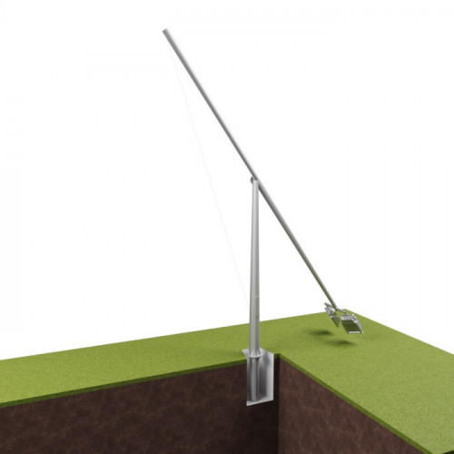 Опора освещения складывающаяся граненая фланцевая круглая ОМСК-7 Ст3сп5 68х166х7 мм в Сургуте